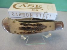 Case XX 2023 Damascus Vintage Bone (Error) Saddlehorn  Pattern #TBV62110 DAM 