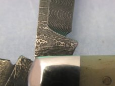 Case XX 2023 Damascus Vintage Bone (Error) Saddlehorn  Pattern #TBV62110 DAM 