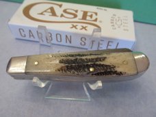 Case XX 2023 Damascus Vintage Bone Mini Trapper Pattern #V6207DAM 