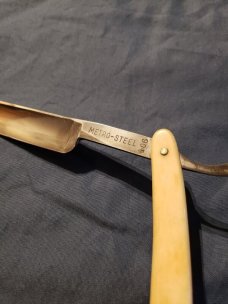 RARE Vintage Solingen, Gustav Neeff Straight Razor - Metro Steel - New York 1920s-1930s