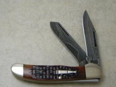 Remington UMC USA 2010 R2253D Bone Damascus Copperhead Knife in Box