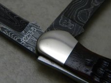 Remington UMC USA 2010 R2253D Bone Damascus Copperhead Knife in Box