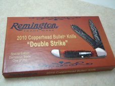 Remington UMC USA 2010 R2253D Bone Damascus Copperhead Knife in Box