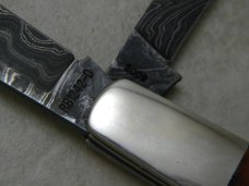 Remington UMC USA 2009 RB1242D Bone Damascus Big Daddy Barlow Knife 