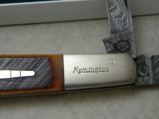 Remington UMC USA 2009 RB1242D Bone Damascus Big Daddy Barlow Knife 