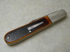 Remington UMC USA 2009 RB1242D Bone Damascus Big Daddy Barlow Knife 