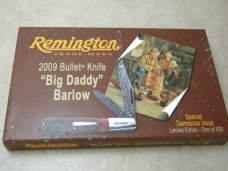 Remington UMC USA 2009 RB1242D Bone Damascus Big Daddy Barlow Knife 