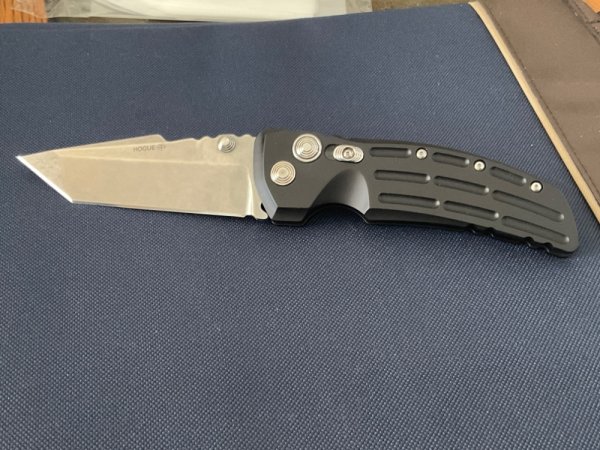 Hogue 3.5" Tactical Tanto Blade, Black Aluminum Handles - 34160