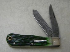 Remington UMC USA 2012 R1173 Bone Damascus Baby Bullet Knife 