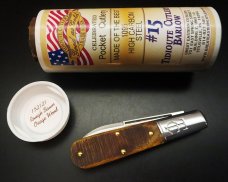 Great Eastern Cutlery #15 TC Barlow Rough Sawn Osage Wood GEC 152121