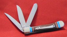 CUSTOM HAND MADE DAVID YELLOWHORSE ANASAZI 3 BLADE TRAPPER MADE IN 1998