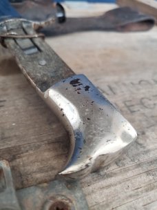 VERY RARE Carl Lutters - WW2 German Fireman's Dress Bayonet - Lion Stamp