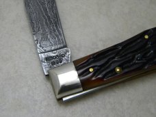 Remington 1999 Bone R1303-D Damascus Lockback Knife