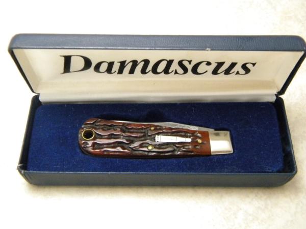 Remington 1998 Bone R1173-D Damascus Baby Bullet Knife