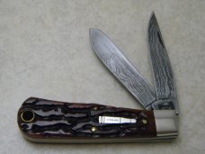 Remington 1998 Bone R1173-D Damascus Baby Bullet Knife