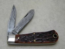 Remington 1998 Bone R1173-D Damascus Baby Bullet Knife