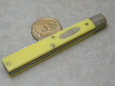 Remington USA Yellow Saw Cut Delrin "The Country Doctor" Doctor's Knife NIB