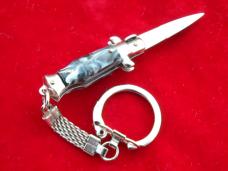 2-3/4" Horn Mini Stiletto Keychain Knife -made in italy