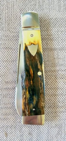 Bobby Toole Mammoth Bent Gunstock Spear..Cpm154..3 15/16"..fluted Integral Bolsters..coa and pouch.