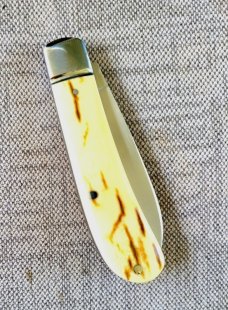 Bobby Toole Mammoth Zulu ...Cpm154..3.75" closed..fluted Integral Bolsters..coa and pouch.