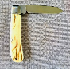 Bobby Toole Mammoth Zulu ...Cpm154..3.75" closed..fluted Integral Bolsters..coa and pouch.