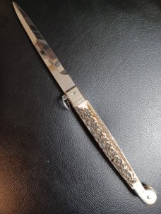 12"  AGA Campolin Sicilian Fighter Stag Horn. 