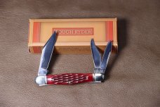 ROUGH RYDER RED JIGGED BONE WHITTLER FOLDING KNIFE RR282