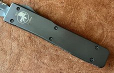 Microtech Ultratech From 2004, Black Tactical With Black Serrated Blade, Unused With Box 