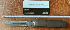 Microtech Ultratech From 2004, Black Tactical With Black Serrated Blade, Unused With Box 