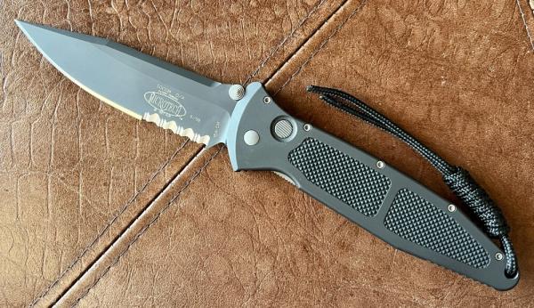 Microtech Socom From 1998, Dual Action Function, Black Part Serrated Blade, Unused 