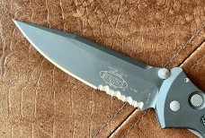 Microtech Socom From 1998, Dual Action Function, Black Part Serrated Blade, Unused 