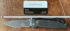Microtech Socom From 1998, Dual Action Function, Black Part Serrated Blade, Unused 