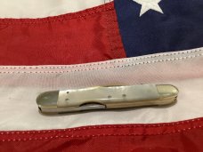 Fight’n Rooster 1981 Whittler Lockback Knife with Beautiful Mother of Pearl Handles -NOS