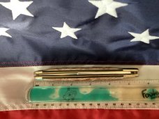 Vintage Ka-Bar 5 1/2” Single Blade Banana Locking Trapper Knife w/ Great Bone Handles -NOS & NM