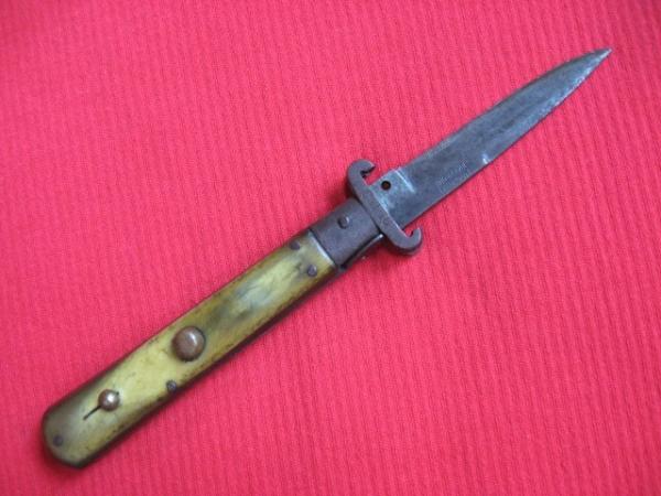 Rare Flli Dilorio Antique FROSOLNE Italian Shell Puller Picklock STILETTO Switchblade Knife