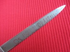 Vintage Italian 11" Vendetta Corsa Style Horn Stiletto Switchblade Knife.