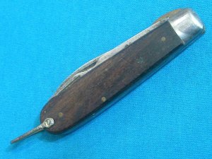 VINTAGE TL 29 ELECTRICIANS LINEMANS MONARCH 2235 JAPAN FOLDING POCKET BAREHEAD KNIFE KNIVES OLD