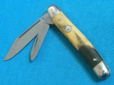VINTAGE IMPERIAL ENGLAND SERPENTINE STOCKMAN FOLDING POCKET HUNTING PEN JACK KNIFE KNIVES OLD