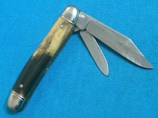 VINTAGE IMPERIAL ENGLAND SERPENTINE STOCKMAN FOLDING POCKET HUNTING PEN JACK KNIFE KNIVES OLD