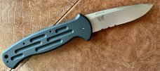Al Mar / Benchmade AFO Switchblade Knife, Part Serrated Blade, Unused 