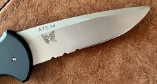 Al Mar / Benchmade AFO Switchblade Knife, Part Serrated Blade, Unused 