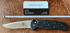Al Mar / Benchmade AFO Switchblade Knife, Part Serrated Blade, Unused 