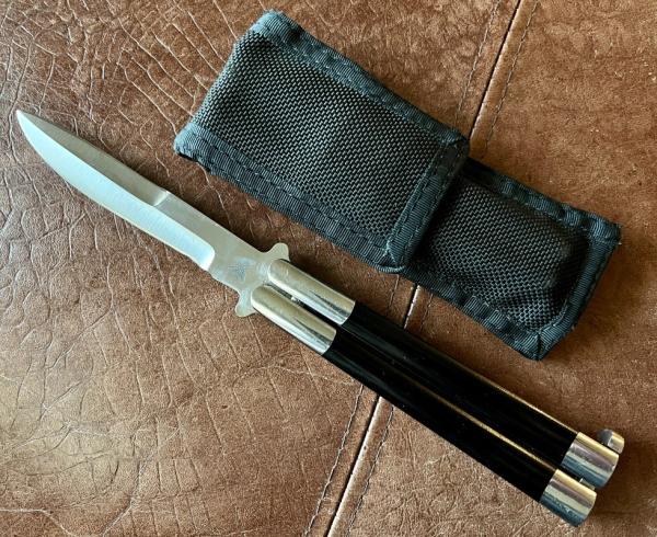 Benchmade Jody Sampson Handground Balisong aka Butterfly Knife, Original Sheath, Used 