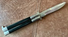 Benchmade Jody Sampson Handground Balisong aka Butterfly Knife, Original Sheath, Used 