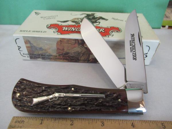 Winchester Burnt Orange Bone Rifle Series Large Trapper Model # W1529103 1/2