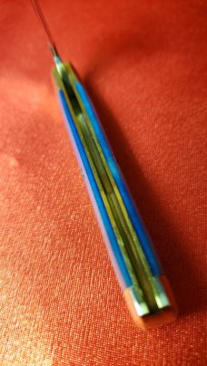 Great Eastern Cutlery Smooth Blue Camel Bone 493121 New in Tube, Mint Condition!