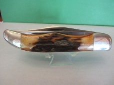 Case XX 1977 Blue Scroll Stag Folding Hunter Pattern # 5265 SAB SSP