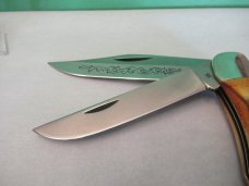 Case XX 1977 Blue Scroll Stag Folding Hunter Pattern # 5265 SAB SSP