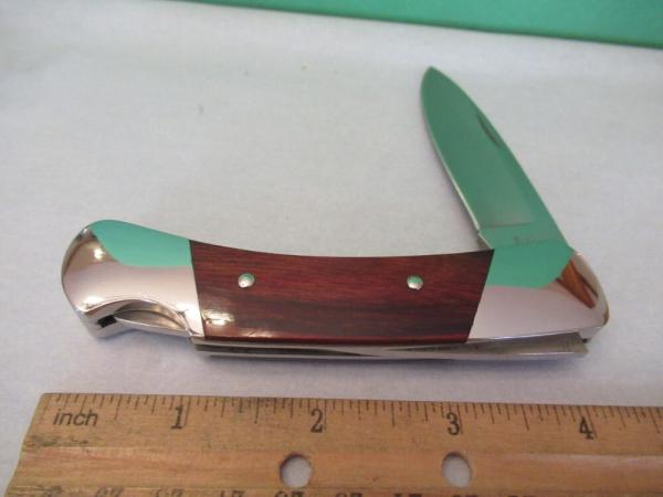 Buck Duke, English Script Stamp, Rosewood Handles ,Pre Date Code Model #500