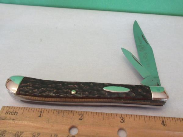 Fight'N Rooster Frank Buster Bone Stag Trapper EDC Fight'N Rooster Frank Buster Bone Stag Trapper EDC